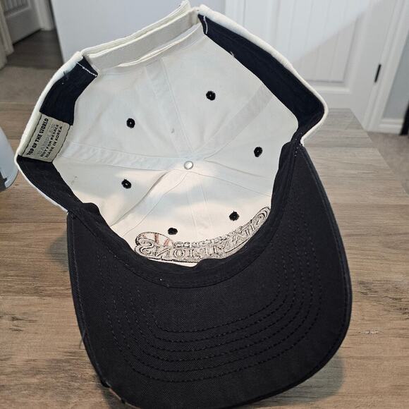 Vtg Oklahoma Sooners Big 12 Champions Strapback Hat Cap White Basketball 2002 - Picture 8 of 11